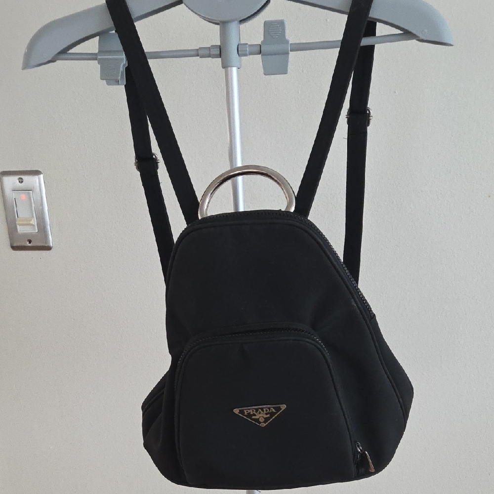 Black Nylon Backpack